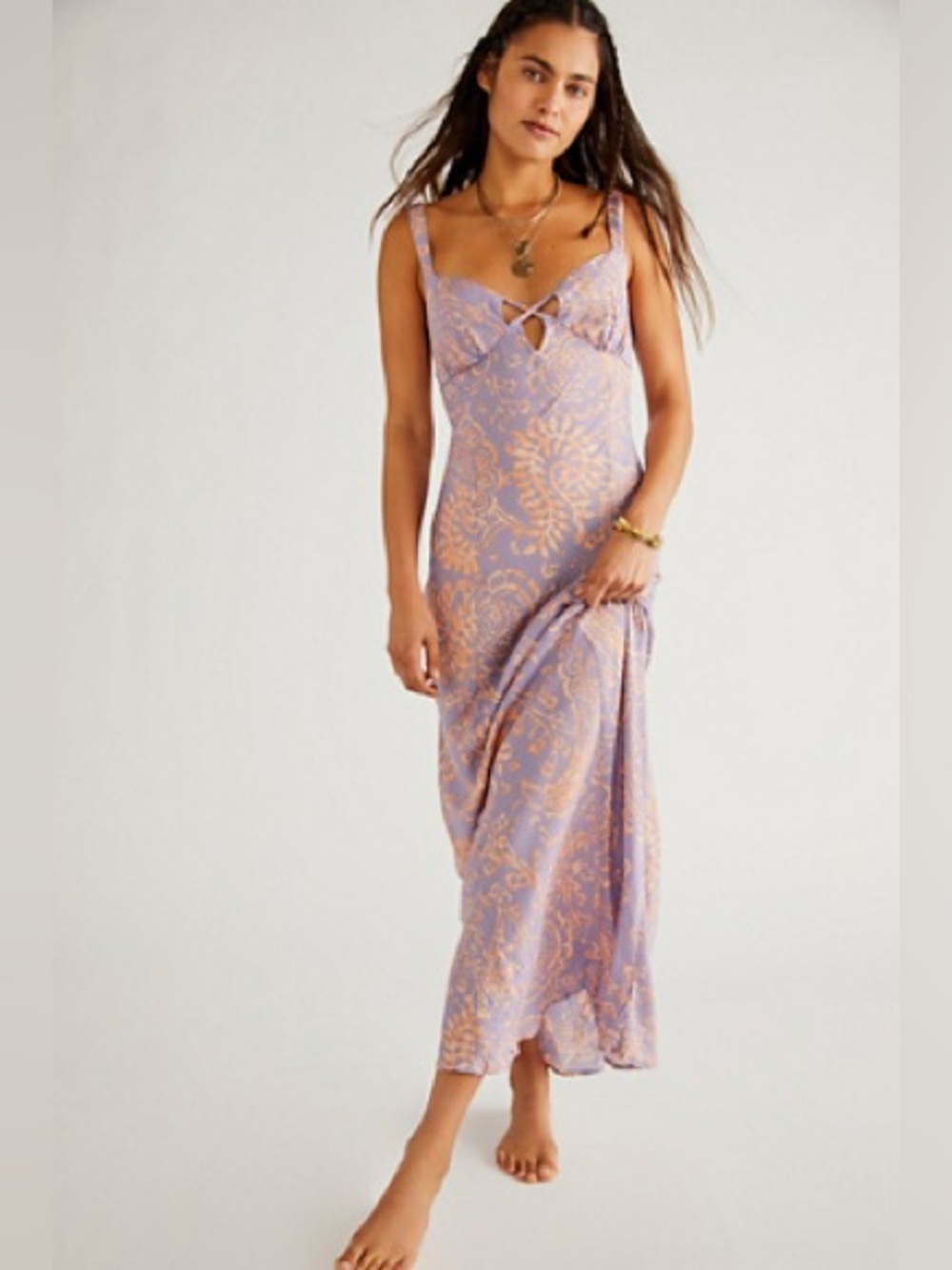 Free People Mystical Mindset Purple Maxi Dress